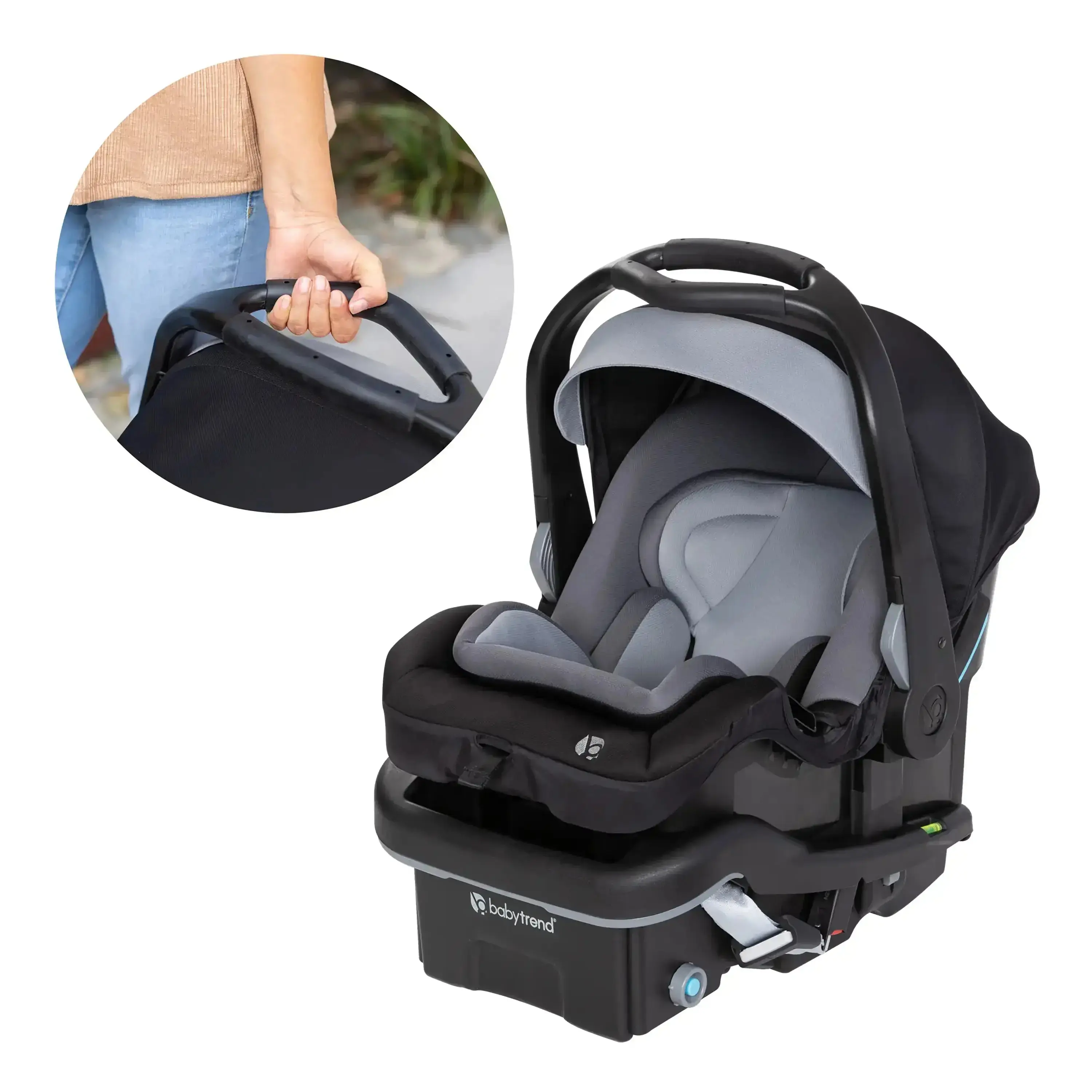 Baby Trend® Secure-Lift Lightweight Infant Car Seat w/ Handle & Adjustable Canopy for Sun Protection Baby Trend® Secure-Lift Lightweight Infant Car Seat w/ Handle & Adjustable Canopy for Sun Protection