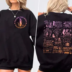 They Didn't Burn Witches They Burned Women Shirt, Halloween Feminism Sweatshirt, Liberal Witch Shirt, Bury The Patriarchy Shirt