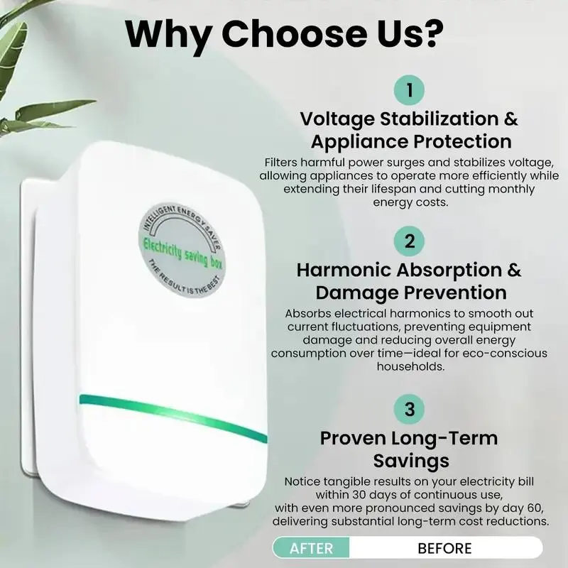 Home energy saver, Energy savings box, Efficient home power stabilizer, Electrical equipment and supplies for household use