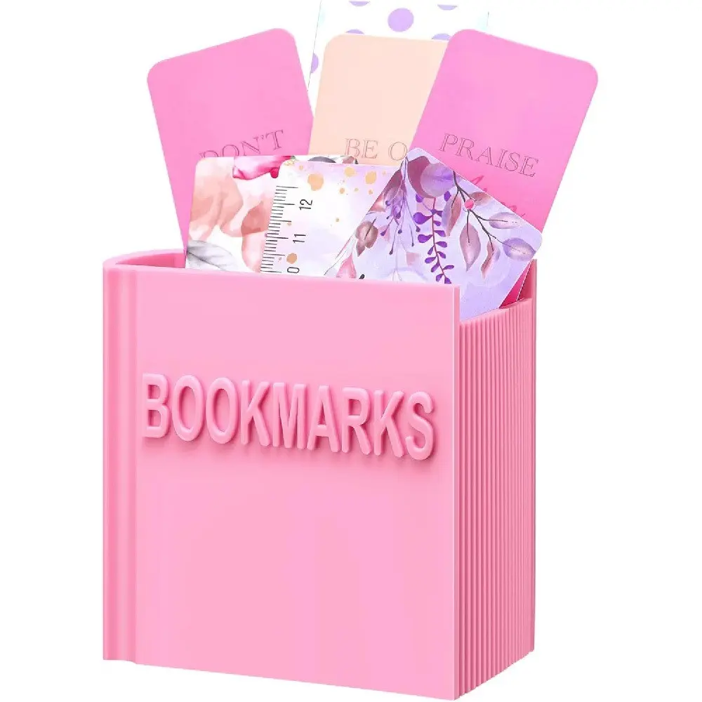 3D Printed Book Shaped Bookmark Holder, Book Lover Gift, Gift for Teachers, Bookish Accessory, Office Desk Supplies, Funny Bookmark Accessories, Book Page Markers, Storage