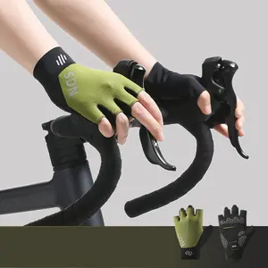 Summer Cycling Half-Finger Gloves, Anti-Slip, Shock-Absorbing, Breathable, for Outdoor Fishing, Sports, Road and Mountain Biking
