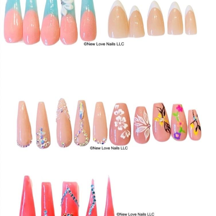 Ice Blue French Tip nails | Press on | XL stiletto nail | French tip nail | French tip press on | French tip coffin nail |French matte nail