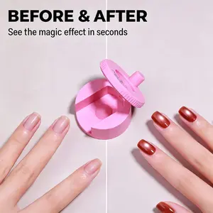 2026 Rotating Cat Eye Magnet for Nail Polish, Uniform Magnetic Force Nail Tool, Rotating Magnetic Nail Art Tool for Cat Eye Effect, Easy Use Nail Magnet for DIY and Salon Nail Design Kit French Manicure Cutics Cosmetic Smooth