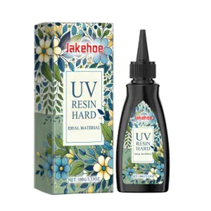 Jakehoe Resin Adhesive Water High Transparent Resin Epoxy DIY Handmade UV Glue Quick-Drying Epoxy Glue Hard
