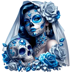 Premade Sugar Skull Brides 2  Gangsheet | DTF transfers | Ready to press | Direct to film Transfer | Quick shipping| Premade gang sheet