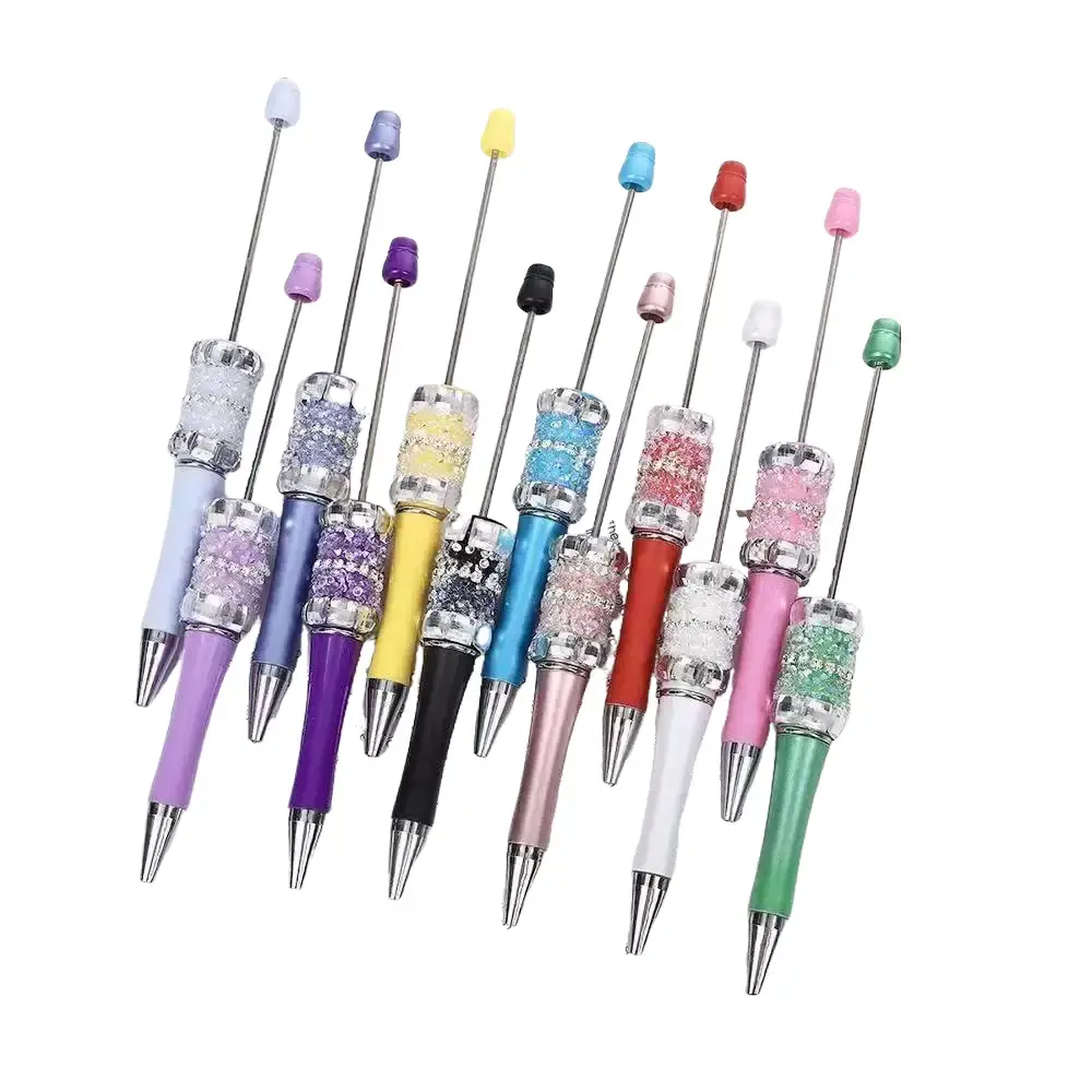 20 Bags DIY Pens at least can get 40 pcs, Add A Bead Ballpoint Pens, Unfinished Blank Pens for Crafts,Colorful Acrylic Beadable Pens, DIY Customizable Ballpoint Pens for Kids & Teens