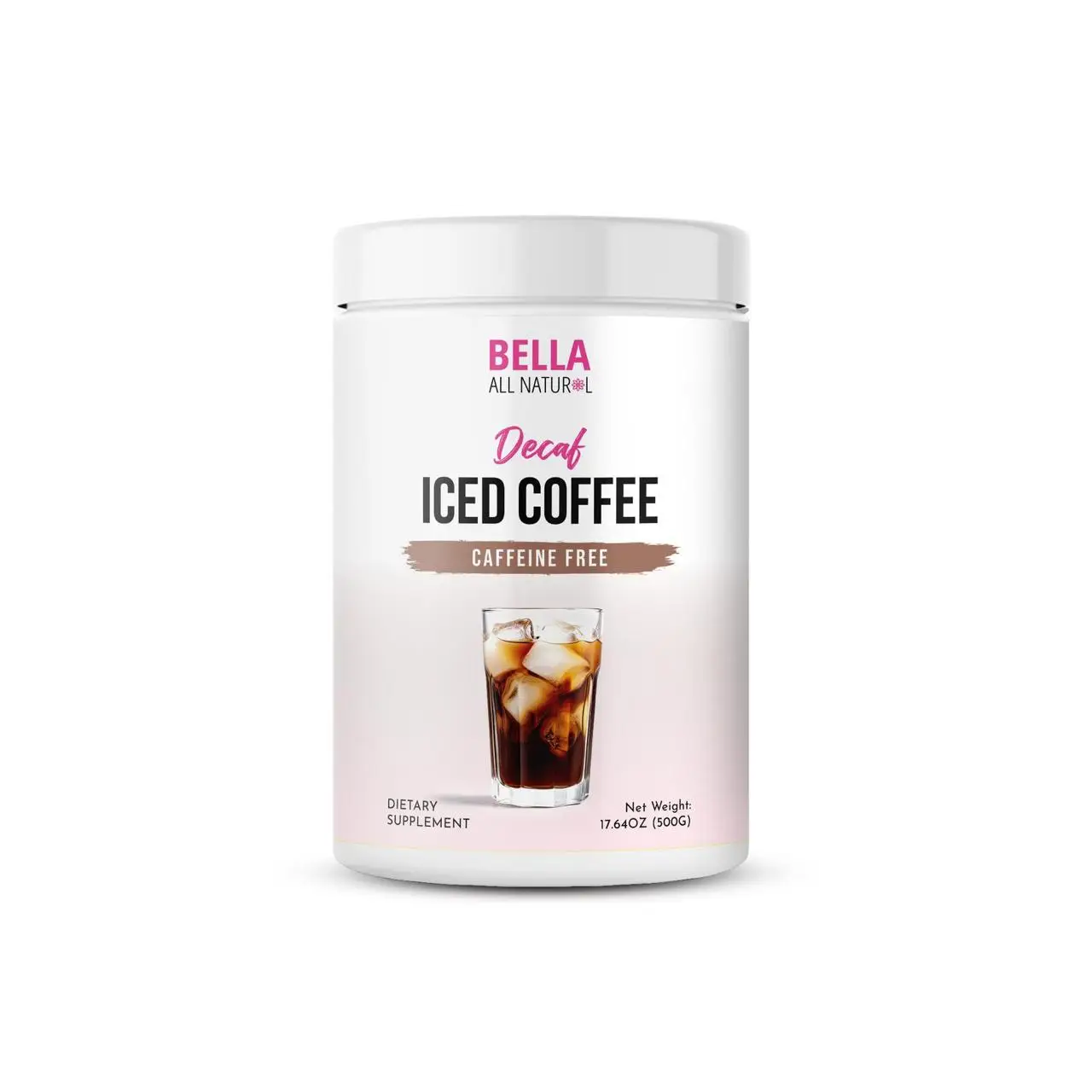 Bella All Natural Decaf Iced Coffee, 500g - Caffeine Free