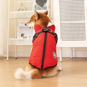 All-Weather Pet Jacket with Harness - Waterproof Winter Coat for Small, Medium & Large Dogs and Cats, Reflective Outdoor Adventure Gear