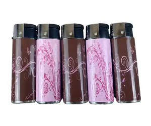 Tuscan Pink Girly y2k Butterfly and Floral Set Pocket Lighter