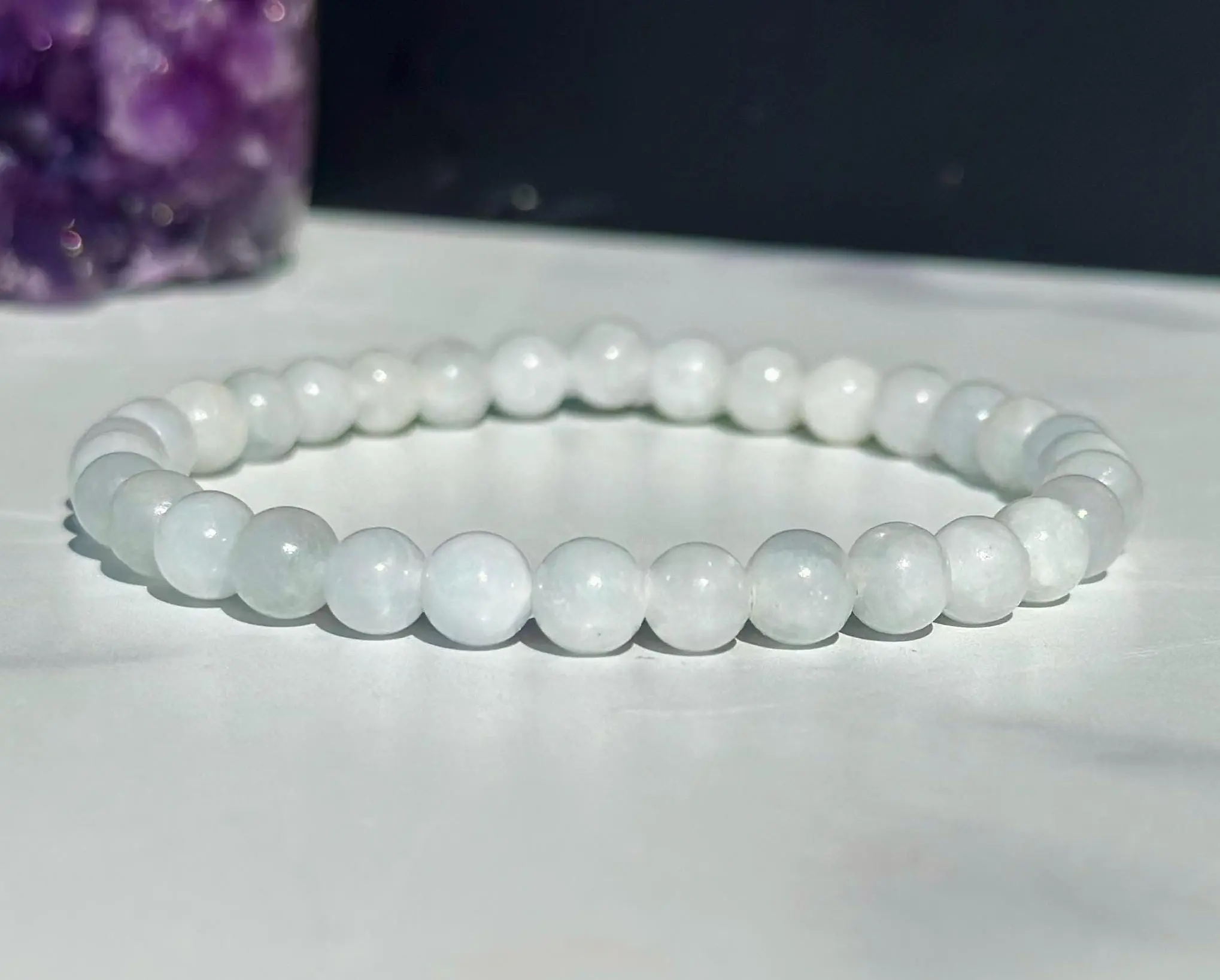 Blue Calcite Elastic Bracelet