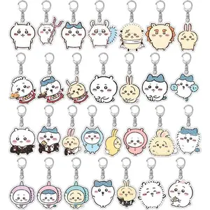 Chikawas Pendant Anime Comic Acrylic Peripheral Keychain Hachiware Usagi Cute Pendant Bag Hanging Decoration Decoration