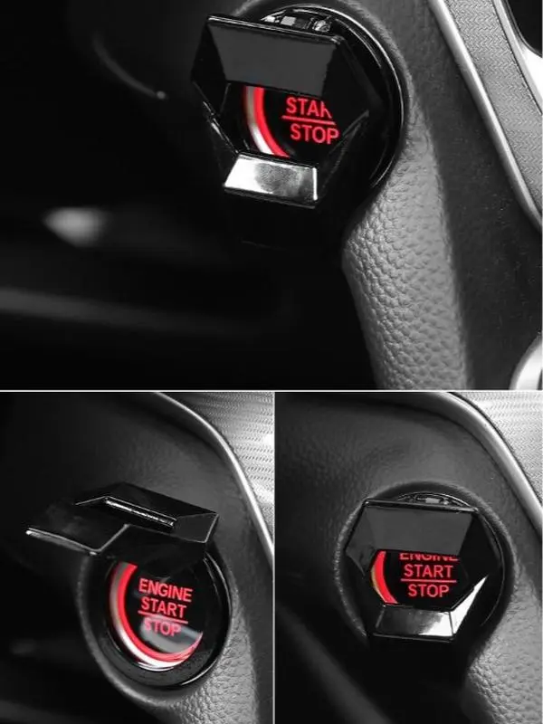 SAANY Lambo Fighter Jet Style Flip Up Ignition Cover | Metal Start Stop Button Cover, Car Enthusiast Gift
