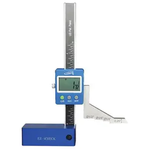iGaging EZ-Check Digital Height Gage - 0-5"/125mm Range, Anodized Aluminum Construction, Auto Shut-Off, Included Batteries, Convenient Hold Button