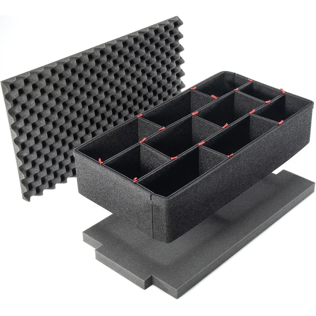 TREKPROOF Grid Divider Kit with Foam Inserts for Pelican 1605 Air Case, Compartmentalized Gear Organizer, Travel Bag Accessory
