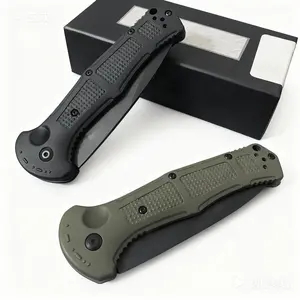 9070 Claymore Folding Knife – CPM-D2 Premium Steel Tanto Blade, Cobalt Black Finish, Ranger Green/Black Grivory Handle, Ultra-Durable EDC Pocket Knife for Camping, Hiking, Fishing & Outdoor Use