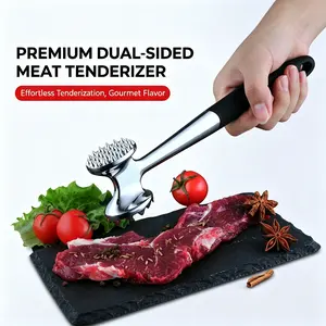 Double-Sided Meat Tenderizer Hammer, Household Kitchen Meat Mallet, Portable Food Hammer for Tenderizing Beef Pork Lamb Chicken Steak