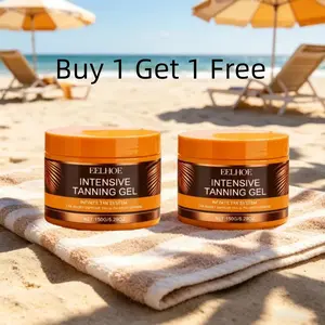 【Buy 1 Get 1 Free】Hydrating Intensive Tanning Gel, Tanning Accelerator Moisturizer, Natural Bronze Body Care Cosmetic, Fast-Absorbing, Non-Greasy, Smooth Application, Post-Tan Care Product
