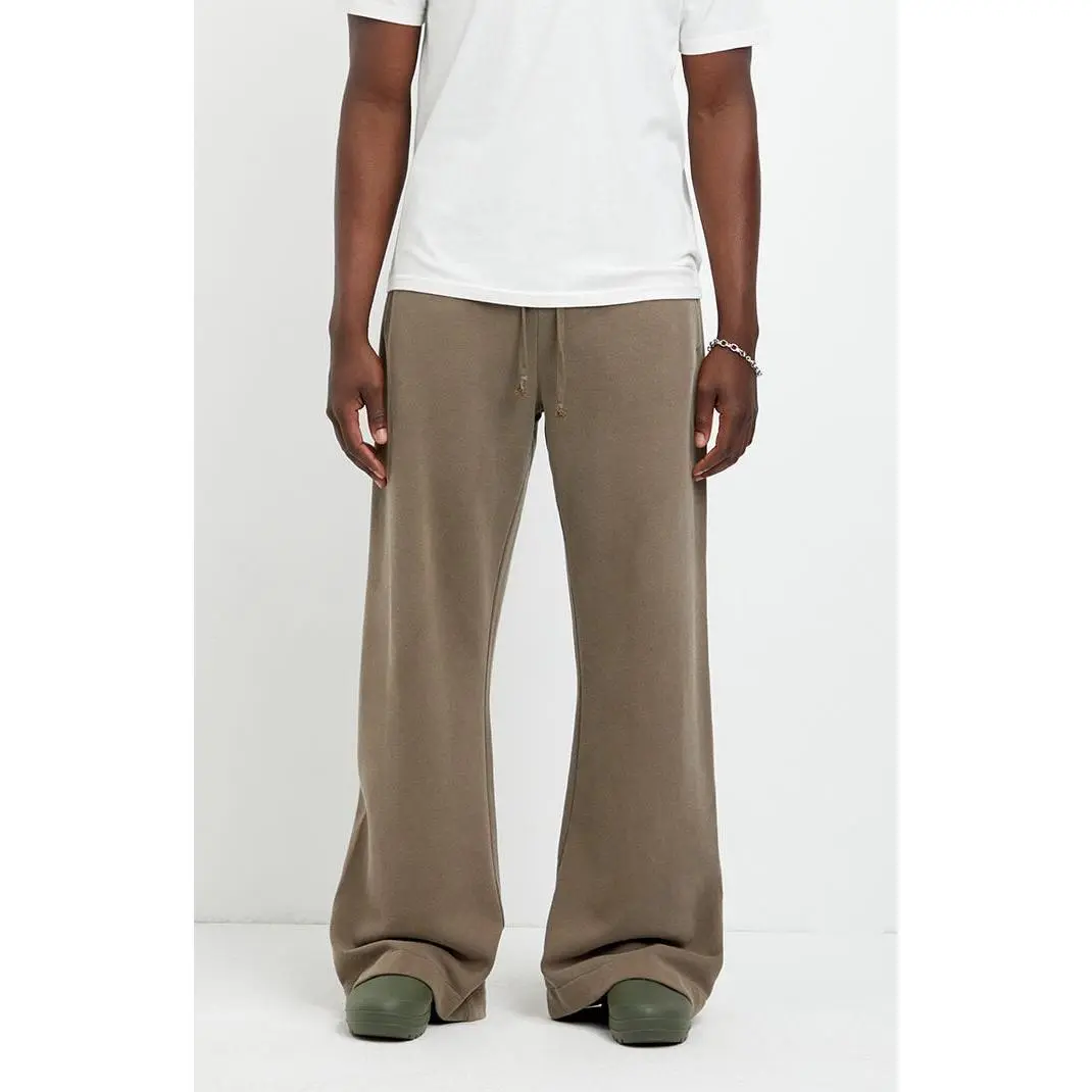 Pacsun Men's Brown Fleece Baggy Bootcut Sweatpants Pacsun Men's Brown Fleece Baggy Bootcut Sweatpants