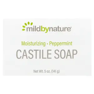 Mild By Nature Castile Bar Soap, Peppermint, 5 oz (141 g)