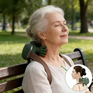 Professional Handheld Neck Massager, Neck Shoulder Relaxer, Realistic Touch, Three Speed Settings, Unisex, Perfect Christmas Gift, Shoulder Neck Relief
