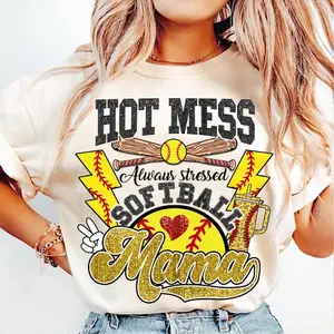 (NOT Glitter) Softball Mama Tshirt, Boujee Softball Shirt, Sports, Softball Mom Tshirt