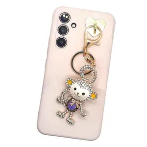 Maisy the Monkey Glitzy Drop Phone Charm for Bags, Keys, Purses and Tumblers