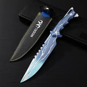 Unsharpened 11-inch Samurai Sword Model Knife - Metal Anime Character Role-Playing Props - Cool Original Assembly Sword Gift Set - Kitchen Knife Set