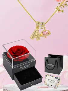 Letter Necklace, DIY Alphabet Pendant, Fashion Simple Design, Meaningful Gift for Mom Wife Girlfriend, Ideal Daily Wear