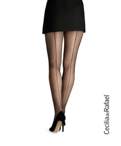 Cecilia de Rafael Hyde Park 20 Den Back Seamed Matt Tights