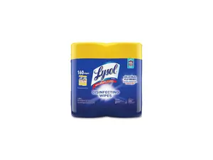 Lysol Disinfecting Wipes Lemon/Lime Blossom 7 x 8 80/Canister 2/Pack 80296PK