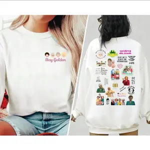 Golden Girls Lines Shirt, Golden Girls Shirt, Hold Last To Your Friend Shirt, Golden Girls Pink Pocket Shirt, Golden babes Preppy Edgy Shirt, Golden Girls 80s Retro Vibe Shirt