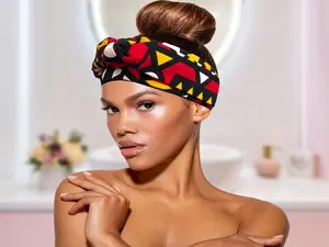 Satin Lined Hair Wrap – African Print Edge Protection Headband, Hair bow, Hair accessories, Edge Control, Edge Control Natural