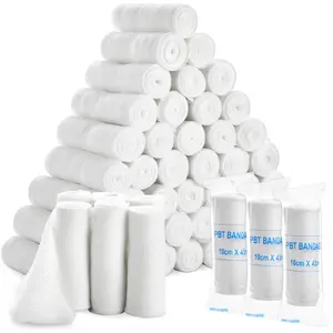 48 Pack 4 Inch Gauze Bandage Roll, Gauze Wrap Rolls, 2.6 Yards 843128162263 | Healthcare Aid