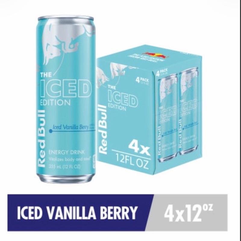 Red Bull iced vanilla berry 4 pack 12 fl oz cans