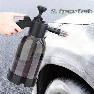 1pc 2L Professional Handheld Car Wash Sprayer Multifunctional Spray Bottle, Suitable for Car Detailing,Home Courtyard,Garden and Outdoor Cleaning /Portable,Adjustable Nozzle,and Sturdy Design 67.63oz Foam Sprayer - Easy Hand Pump Operation