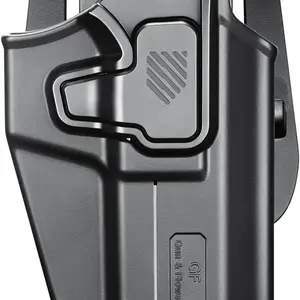 Universal OWB Holster for 300+models,Canik, FN, Walther, Browning, S&W, Sarsilmaz, Sig, Girsan, Stoeger, Bersa, 1911,, Index Finger Release, 360° Adjustable Paddle/Belt Loop, Right/Left Hand