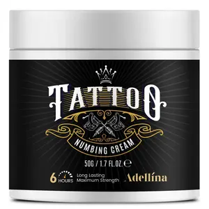Tattoo Numbing Cream Maximum Strength: Painless Numbing Cream for Tattoos, Piercings, Waxing and Microblading 1.7oz - Safe for All Skin Types Cosmetic
