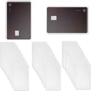 90 count Credit Card Sleeves Clear    Card Holder Protector Transparent PVC Insert Card Sleeve for  Card Debit Card License ID Business Card
