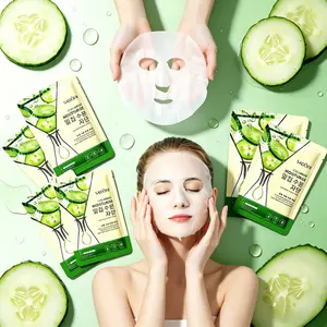 Cucumber Refresh Facial Mask - Dewy, Calming Moisturizing Mask for Dry Skin, Daily Skincare Treatment Centella Oil-Control Foam