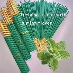 Long-Lasting Mint Essential Oil Incense Sticks, 20/50/99/199/399/699 Pack, 45 Minute Burn Time, Fresh Herbal Scent, Home & Outdoor Use