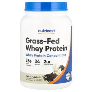 Nutricost Grass-Fed Whey Protein, Vanilla , 2 lb (907 g)