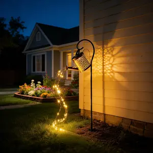 Solar Garden Light, Vintage Watering Can Design, Perfect for Paths and Gardens, Eco-Friendly Outdoor Decorative Lighting Solution