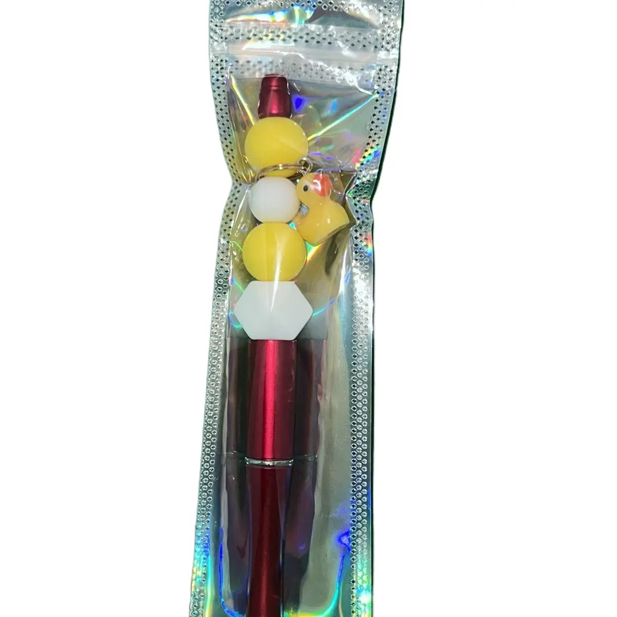 Royalty United DUCKIE Hand-Crafted Beaded Statement Pens with Colorful Intricate Beading