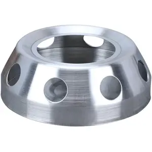 Brushed Stainless Steel Teapot or Coffee Warmer Base Heater Holder, Silver