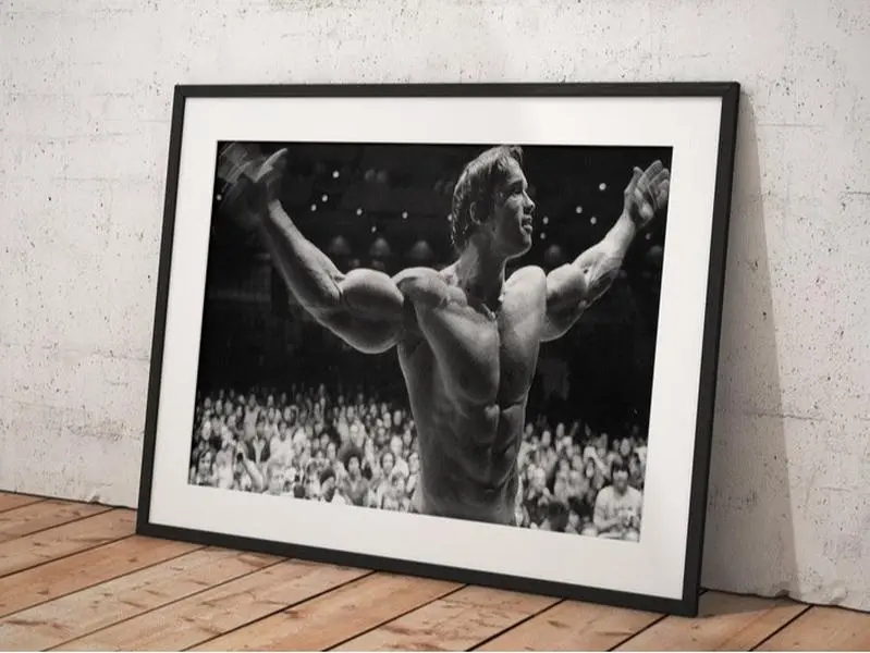 Arnold Schwarzenegger Poster Framed, Wall Art Print, Wall Decor Print, Room Decor