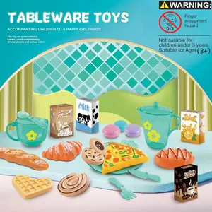 33pcs Kitchen Toy Role Play Afternoon Tea Multi-Player Game, Fun Household Simulation Toys, Ideal for Kids' Creative Playtime
