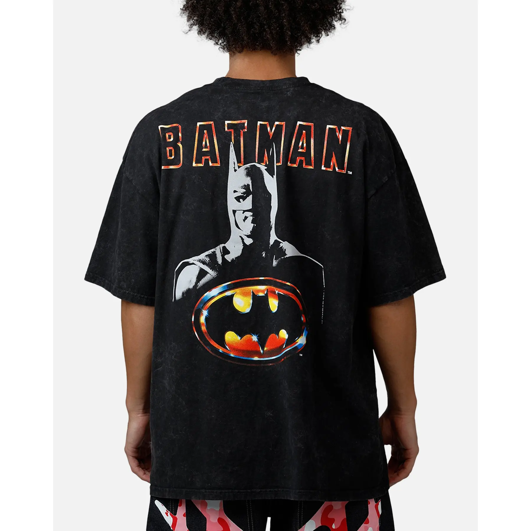 73Studio X DC Batman 1989 T-Shirt Black Acidwash