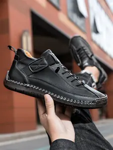 Men's Sporty Lace Up Front Hiking Boots, Lightweight Comfortable Outdoor Walking Shoes, Casual Hiking Shoes, Durable Fashionable Shoes for Outdoor Travel & Daily Wear