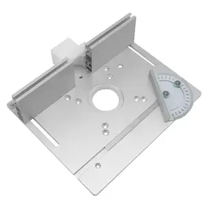 Multifunctional Aluminum Router Table Insert Plate, Woodworking Electric Wood Router Flip Plate for Working Benches, Router PlateGift