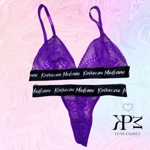 KPM Purple Neon Underwear Thong - Comfortable Soft Fabric, Adjustable Fit for Wide Range of Body Types, One Size Fit, Available in XS to Large